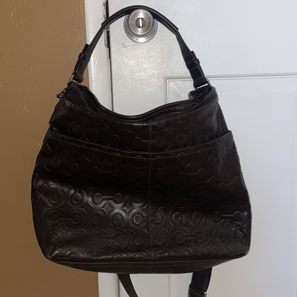 Coach Op Art Shoulder Bag Gem